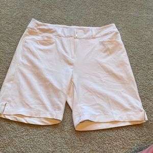 White adidas golf shorts!